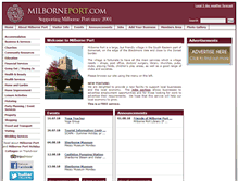 Tablet Screenshot of milborneport.com